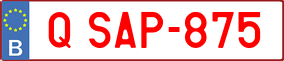 Trailer License Plate
